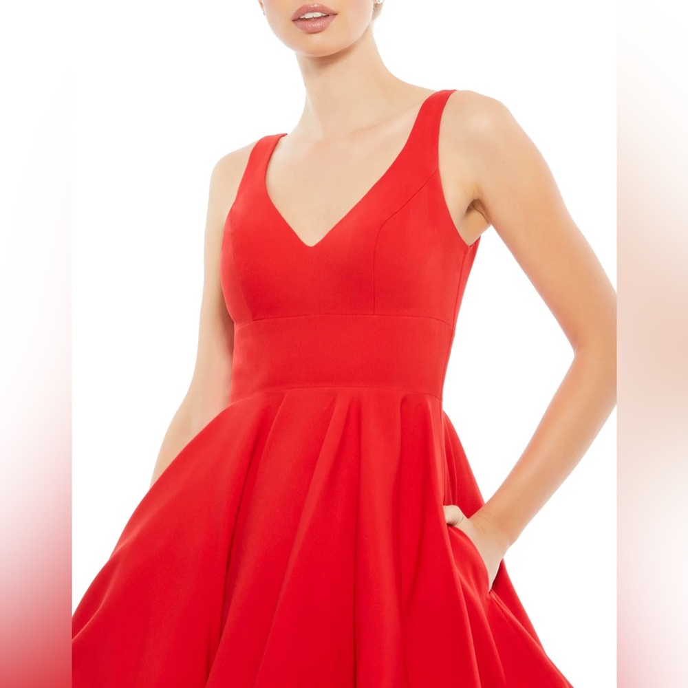 Mac Duggal Red Wedding Dress